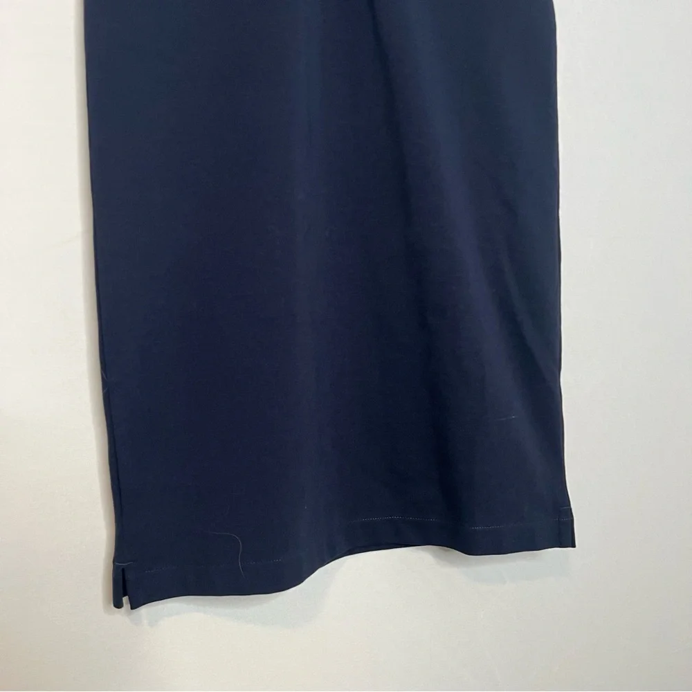 J. Crew Navy Blue Cotton-Blend Nautical-Style Lace-Up Knit Dress. Size XS.